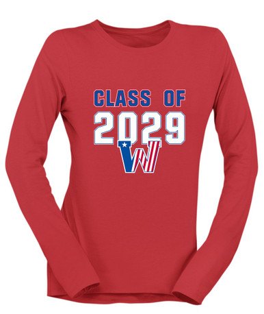 Washington Patriots Class of 2029 Women's Premium LS T-Shirt