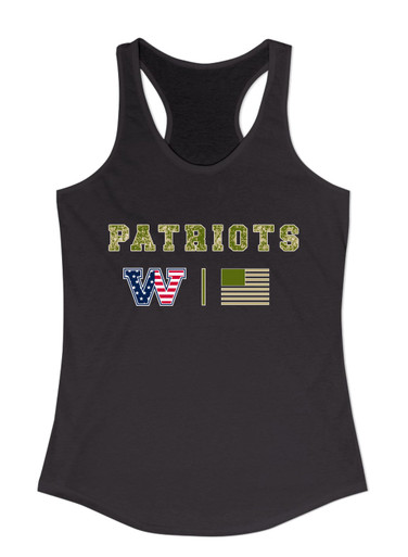 Washington Patriots W Script Camo Flag Women's Tank Top