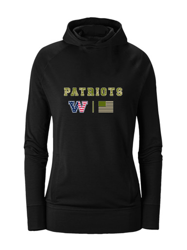 Washington Patriots W Script Camo Flag Women's Hoodie