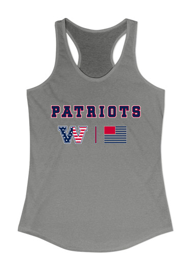 Washington Patriots W Script Team Colors Flag Women's Tank Top