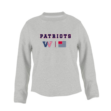Washington Patriots W Script Team Colors Flag Women's Sweatshirt
