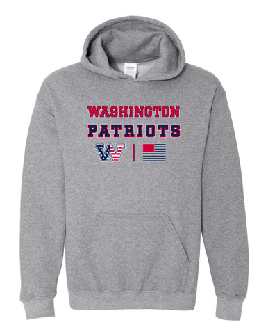 Washington Patriots W Script Spirit Flag Men's Hoodie