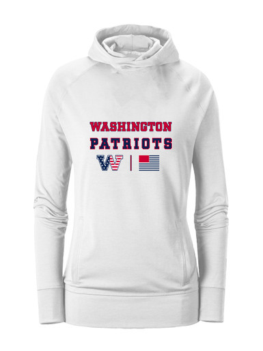 Washington Patriots W Script Spirit Flag Women's Hoodie