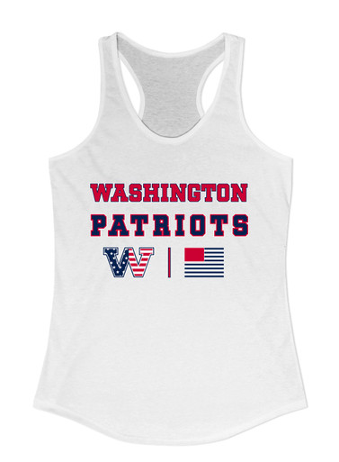Washington Patriots W Script Spirit Flag Women's Tank Top