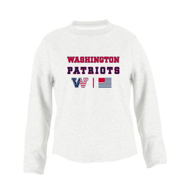 Washington Patriots W Script Spirit Flag Women's Sweatshirt