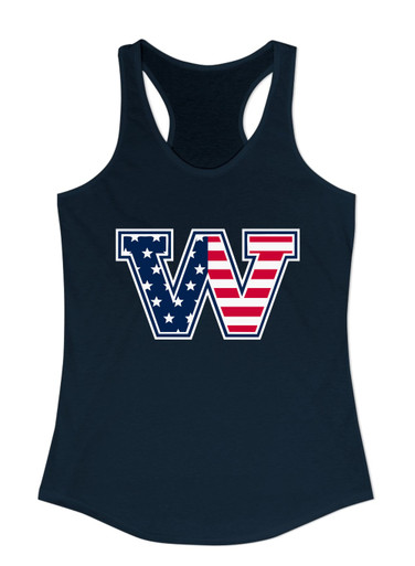 Washington Patriots W Script Mascot #1 Women's Tank Top