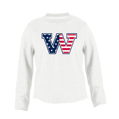 Washington Patriots W Script Mascot #1 Men's Sweatshirt