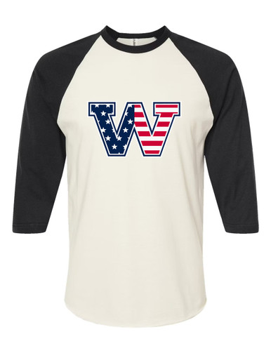 Washington Patriots W Script Mascot #1 Men's Baseball T-Shirt