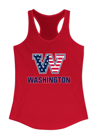 Washington Patriots W Script Mascot #2 Women's Tank Top