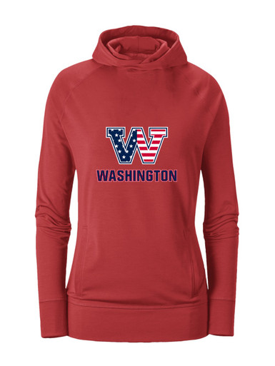 Washington Patriots W Script Mascot #2 Women's Hoodie