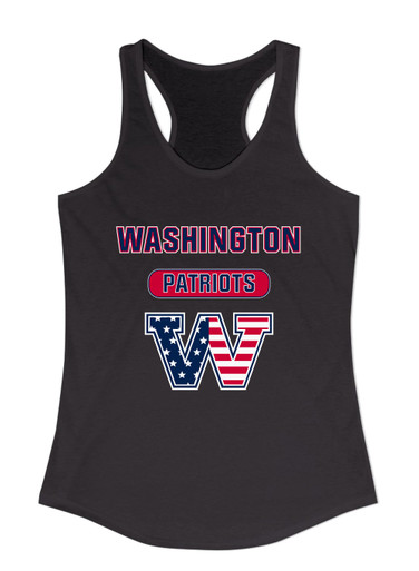Washington Patriots W Script Mascot #3 Women's Tank Top