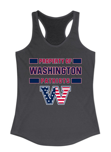 Washington Patriots W Script Property Of Women's Tank Top