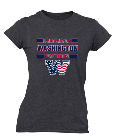 Washington Patriots W Script Property Of Women's Premium SS T-Shirt