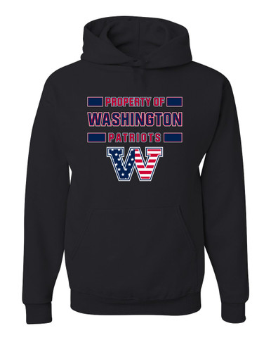 Washington Patriots W Script Property Of Men's Premium Hoodie