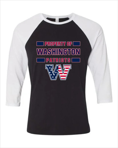 Washington Patriots W Script Property Of Men's Baseball T-Shirt