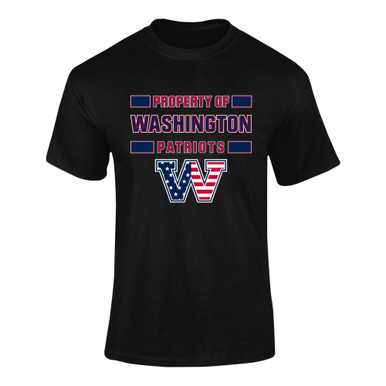 Washington Patriots W Script Property Of Men's SS T-Shirt