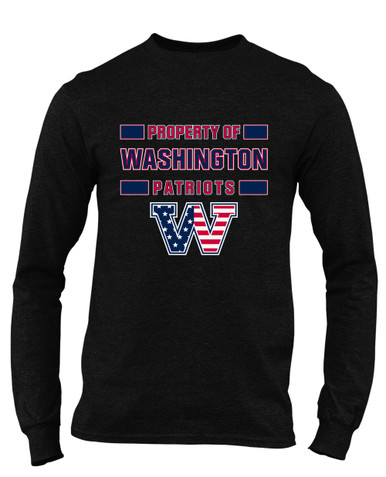 Washington Patriots W Script Property Of Men's Premium LS T-Shirt