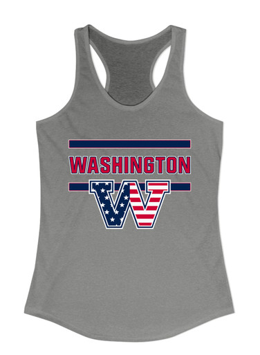 Washington Patriots W Script Mascot #4 Women's Tank Top