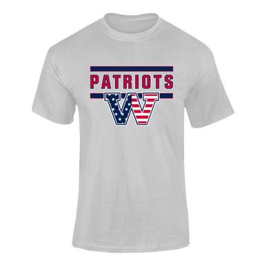 Washington Patriots W Script Mascot #5 Men's Premium SS T-Shirt