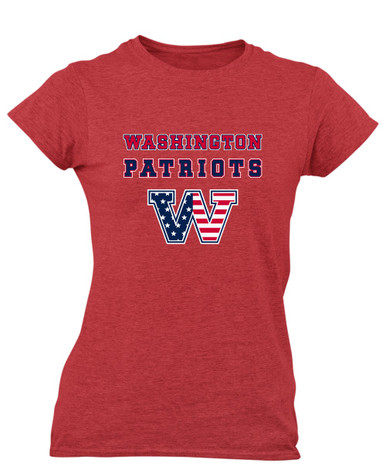 Washington Patriots W Script Spirit Women's SS T-Shirt