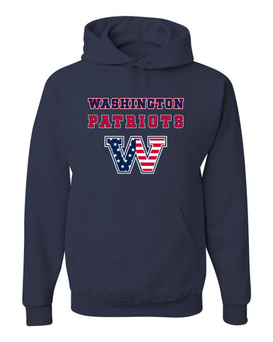 Washington Patriots W Script Spirit Men's Premium Hoodie