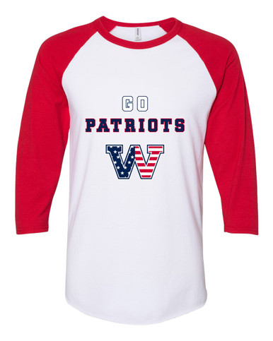 Washington Patriots W Script Go Team Men's Baseball T-Shirt