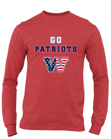 Washington Patriots W Script Go Team Men's LS T-Shirt