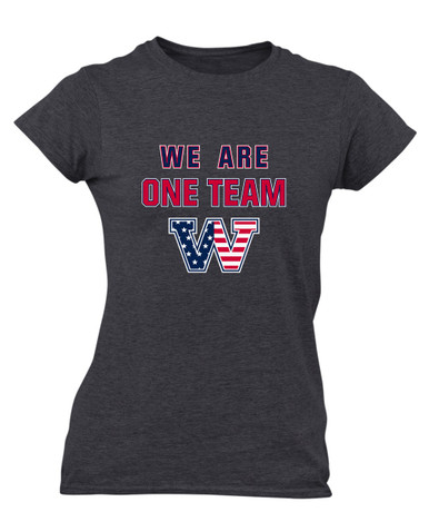 Washington Patriots W Script We Are One Team Women's Premium SS T-Shirt