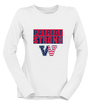 Washington Patriots W Script Strong #1 Women's Premium LS T-Shirt