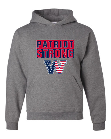 Washington Patriots W Script Strong #1 Men's Premium Hoodie