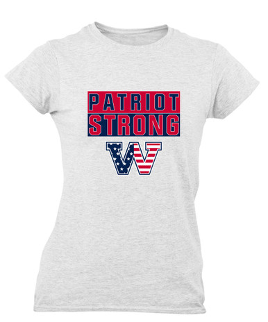 Washington Patriots W Script Strong #1 Women's Premium SS T-Shirt