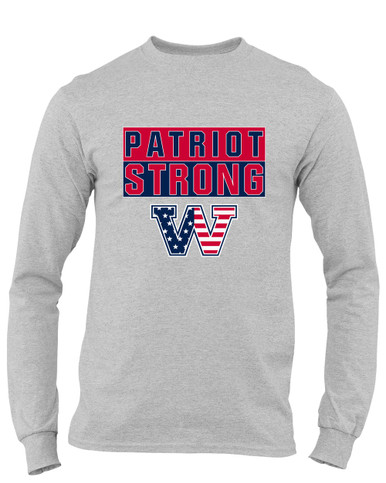 Washington Patriots W Script Strong #1 Men's LS T-Shirt
