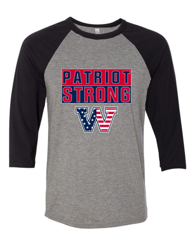 Washington Patriots W Script Strong #1 Men's Baseball T-Shirt