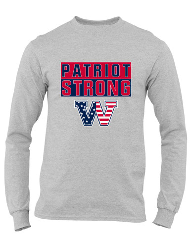 Washington Patriots W Script Strong #1 Men's Premium LS T-Shirt