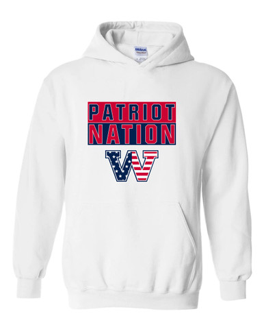 Washington Patriots W Script Nation #1 Men's Hoodie