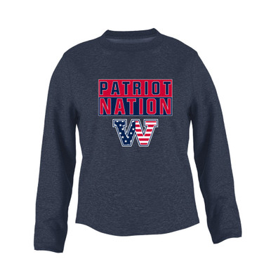 Washington Patriots W Script Nation #1 Women's Sweatshirt