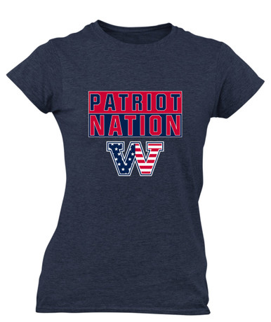 Washington Patriots W Script Nation #1 Women's SS T-Shirt