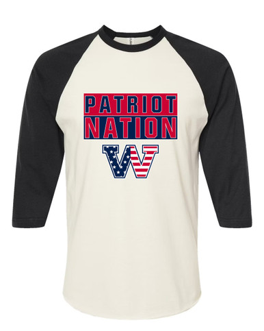 Washington Patriots W Script Nation #1 Men's Baseball T-Shirt