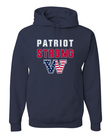 Washington Patriots W Script Strong #2 Men's Premium Hoodie