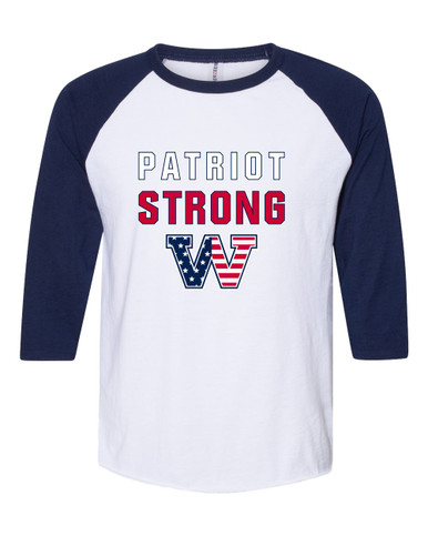 Washington Patriots W Script Strong #2 Men's Baseball T-Shirt