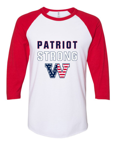 Washington Patriots W Script Strong #2 Women's Baseball T-Shirt