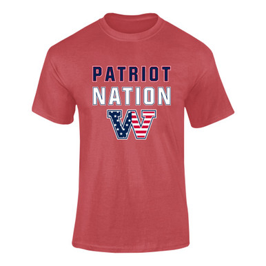 Washington Patriots W Script Nation #2 Men's Premium SS T-Shirt