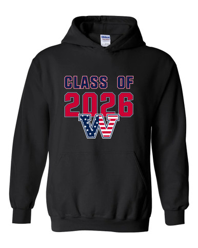 Washington Patriots W Script Class of 2026 Men's Hoodie