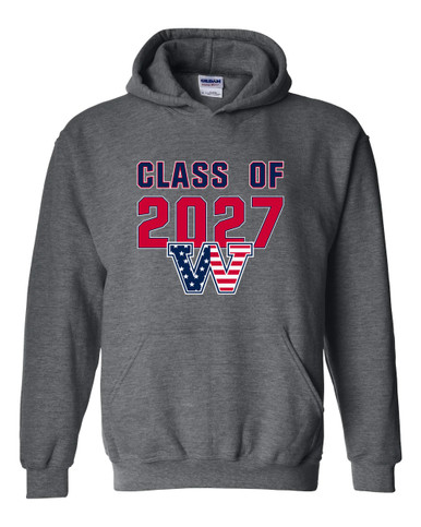 Washington Patriots W Script Class of 2027 Men's Hoodie