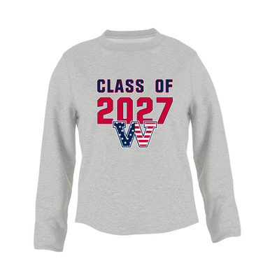 Washington Patriots W Script Class of 2027 Women's Sweatshirt