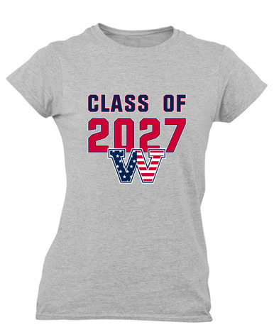 Washington Patriots W Script Class of 2027 Women's SS T-Shirt