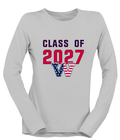 Washington Patriots W Script Class of 2027 Women's LS T-Shirt