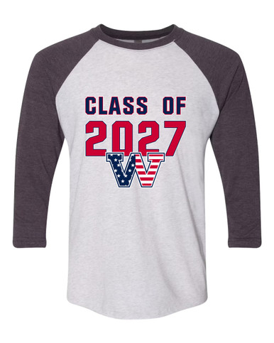 Washington Patriots W Script Class of 2027 Men's Baseball T-Shirt