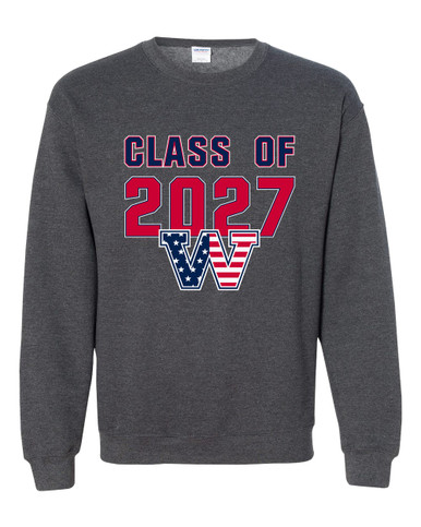 Washington Patriots W Script Class of 2027 Men's Sweatshirt
