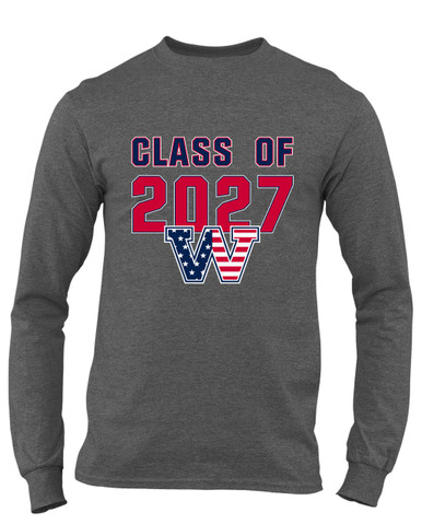 Washington Patriots W Script Class of 2027 Men's Premium LS T-Shirt
